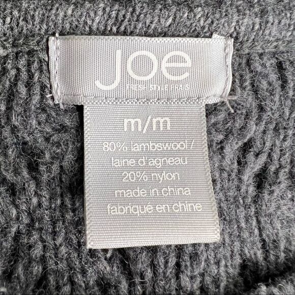 Joe Fresh Lambswool Grey Cable Knit Tunic Sweater Size M - Picture 7 of 7